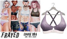 Frayed - Louise Bra - Purple Frenchies