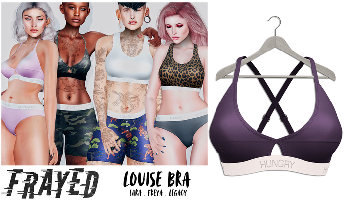 Frayed - Louise Bra - Purple