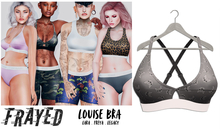 Frayed - Louise Bra - Grey Frenchies