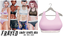 Frayed - Laury Sports Bra - Pink