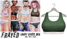 Frayed - Laury Sports Bra - Green