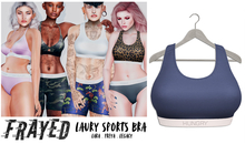 Frayed - Laury Sports Bra - Blue