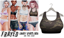 Frayed - Laury Sports Bra - Camo