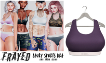 Frayed - Laury Sports Bra - Purple