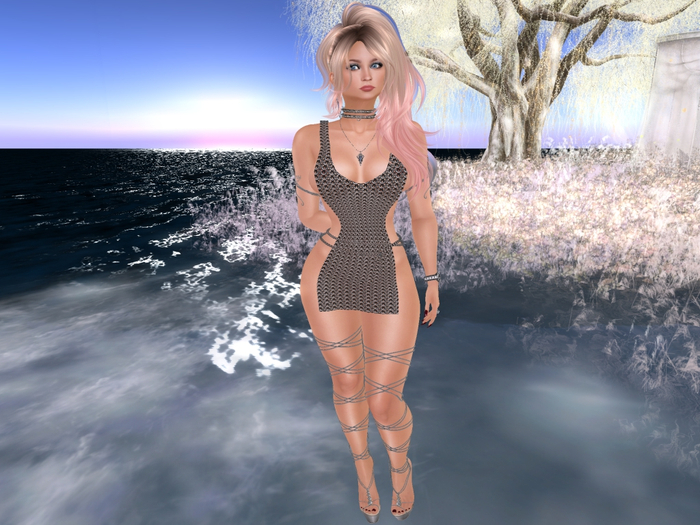 Para's Open tunic for Maitreya - Chain Maille - Tin