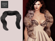 BigBeautifulDoll - Lauren Fur Stole - Black