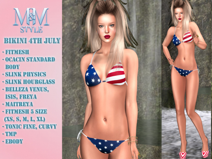 M&M STYLE-BIKINI Independence Day- 4TH JULY