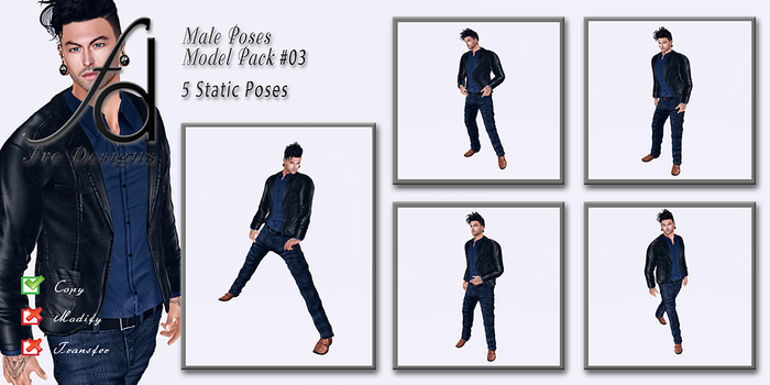 Fre Designs Male Poses Model Pack #003
