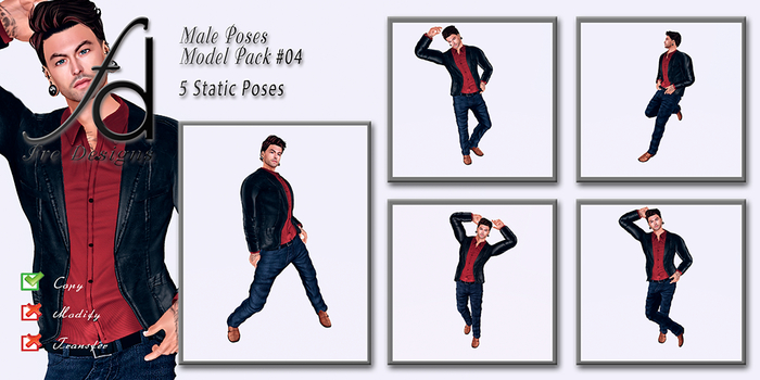 Fre Designs Male Poses Model Pack #004