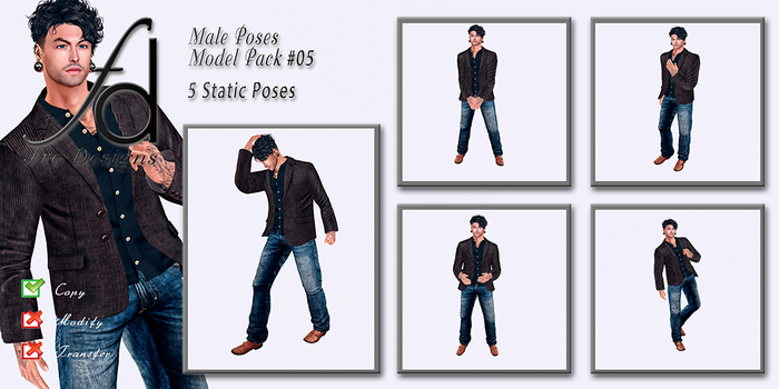 Fre Designs Male Poses Model Pack #005