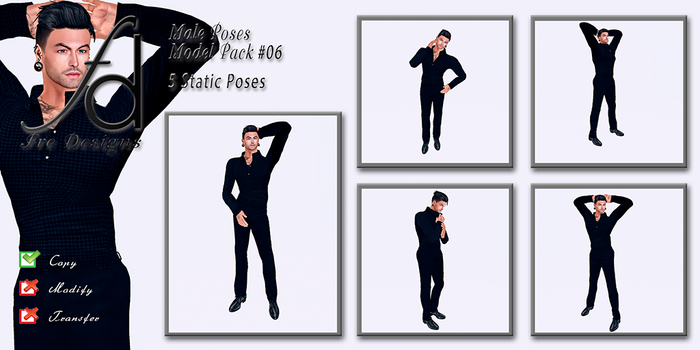 Fre Designs Male Poses Model Pack #006