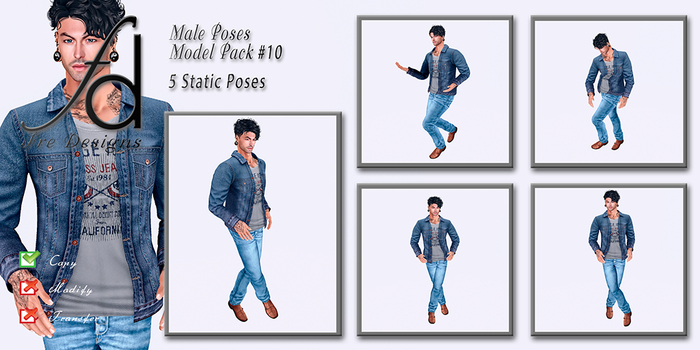 Fre Designs Male Poses Model Pack #010