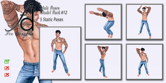 Fre Designs Male Poses Model Pack #012