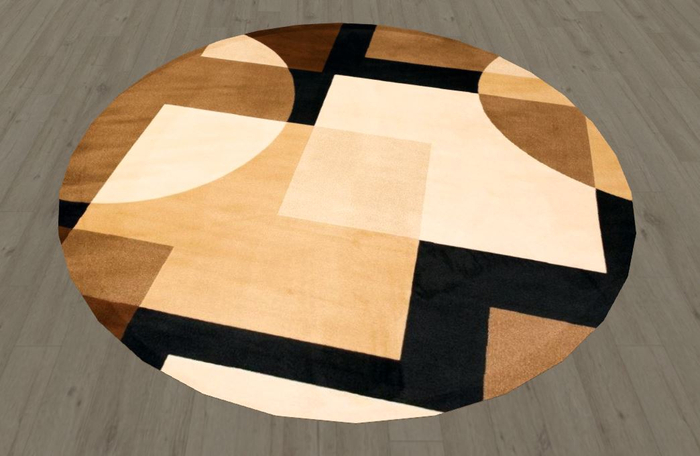 Round Rug - Geo-Shapes 100% MESH