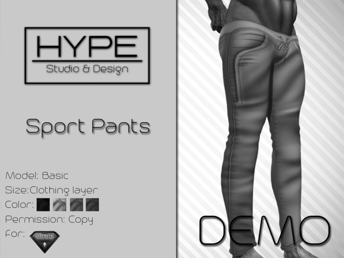 [ HYPE ] Sport Pants Basic Smooth - DEMO
