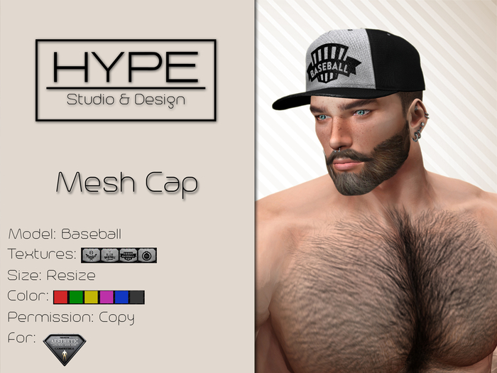 [ HYPE ] Mesh Cap Baseball