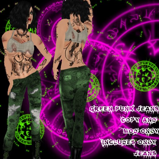 *Oddity Tattoos* - Dirty Green Jeans