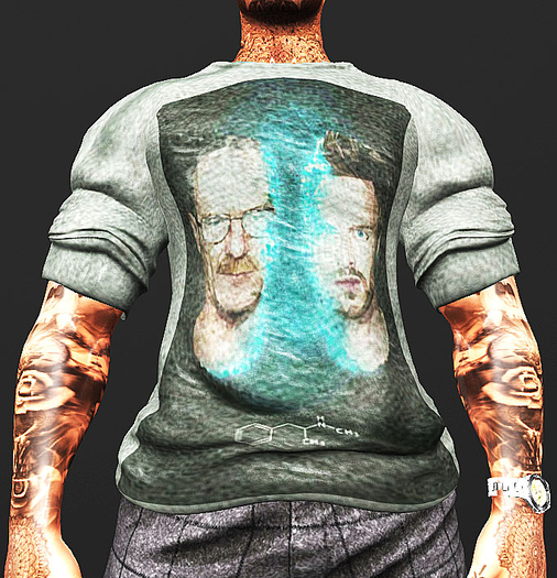 * K&S * Breaking Bad 2faces rolled up sleeves shirt