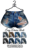 Graffitiwear Torn Easy Shorts