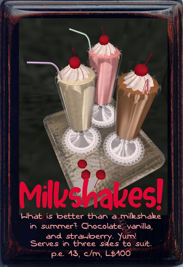 Milkshakes!