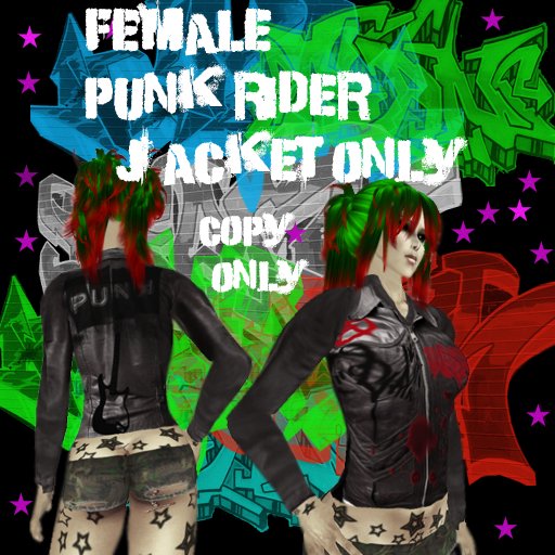 *Oddity Tattoos* -  Female Punk Leather Rider jacket