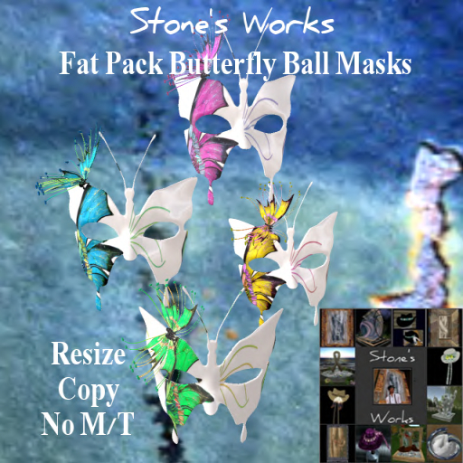 Butterfly Ball Masks Fat Pack Stone's Works