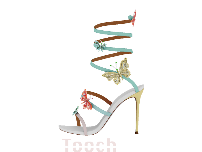 Tooch - Butterfly Heel - Crystal