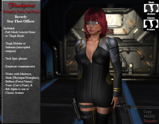 Beverly Star Fleet Officer - Gold