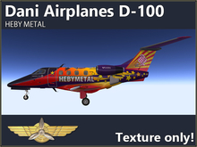 Texture for Dani Airplanes D-100 (HEBYMETAL)