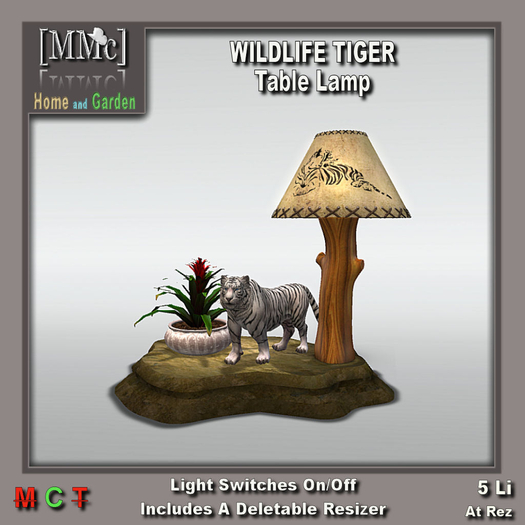 [MMc] WILDLIFE TIGER-Table Lamp