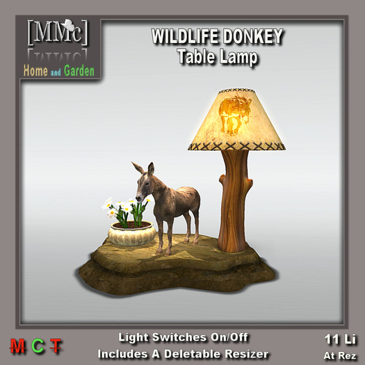 [MMc] WILDLIFE DONKEY-Table Lamp