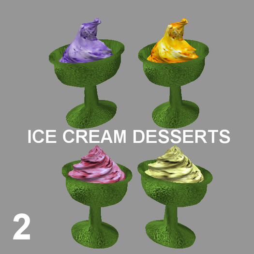 ice cream desserts - selection 2