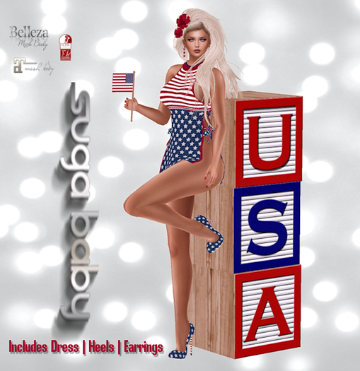 Flag Girl Outfit