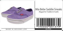 Mia Bebe TODDLER & YOUTH Saddie Sneaks - Quartz [Wear]