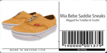 Mia Bebe TODDLER & YOUTH Saddie Sneaks - Mandarin [Wear]