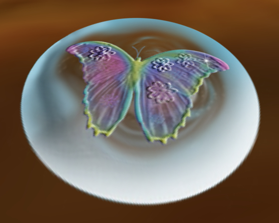 Reversible Butterfly Bathroom Rugs