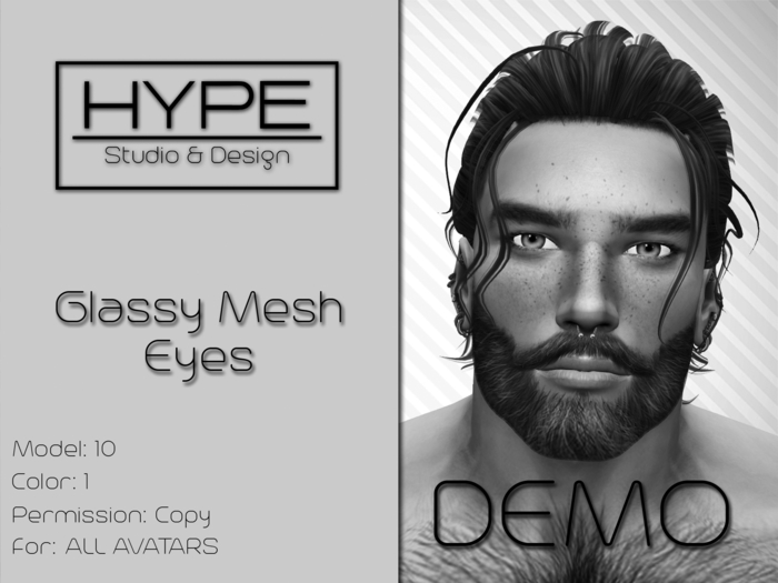 [ HYPE ] Glassy Mesh Eyes Model DEMO