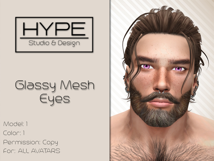 [ HYPE ] Glassy Mesh Eyes Model 1