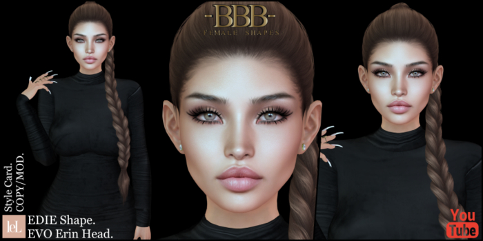 ~BBB~ EDIE Shape -LeL EVO - Erin Bento Head.