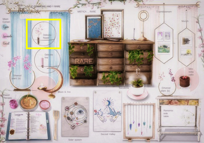 ionic : Delicate flower  (Wire wall decor)