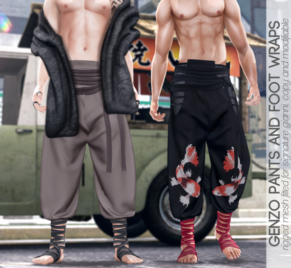 Caboodle - Genzo Pants & Wraps - White