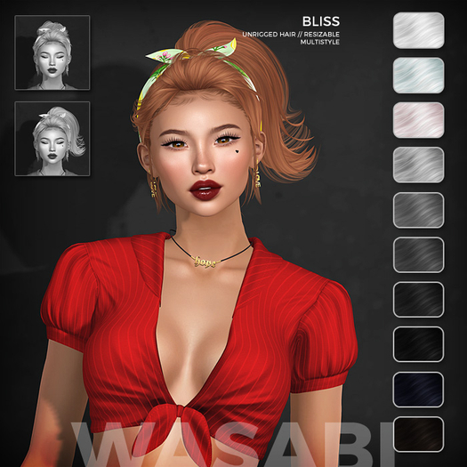Wasabi // Bliss Mesh Hair - B&W