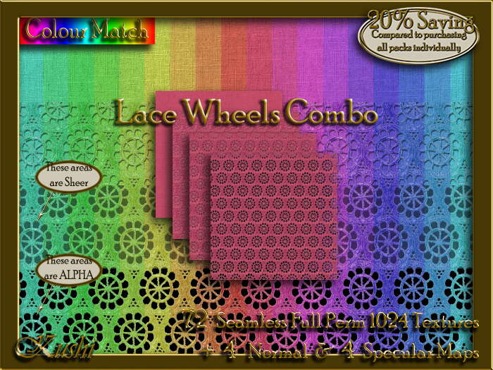Lace Wheel Combo Textures