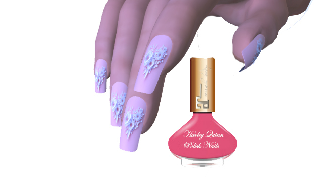 maitreya white flowers nails
