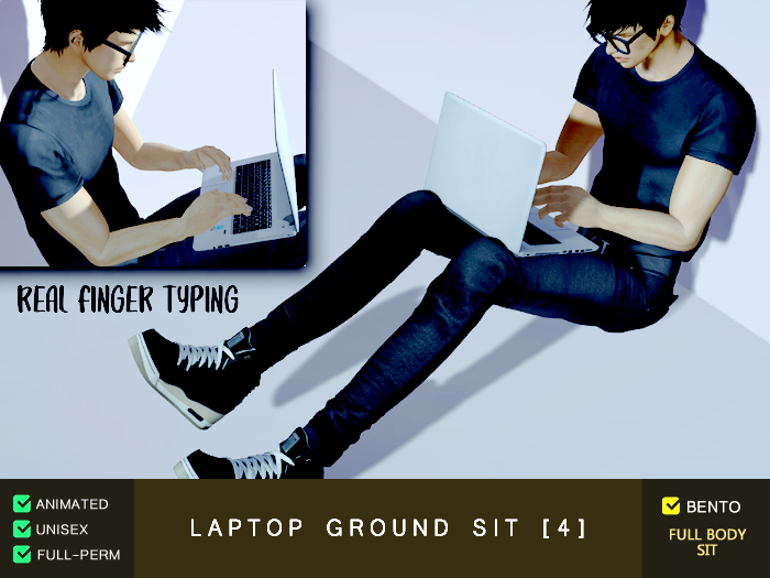 Laptop Ground Sit 4