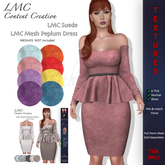LMC TGA - Peplum Dress - Suede -