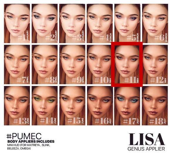 #11  [PUMEC]  -  LISA  - MAY --- GENUS app.