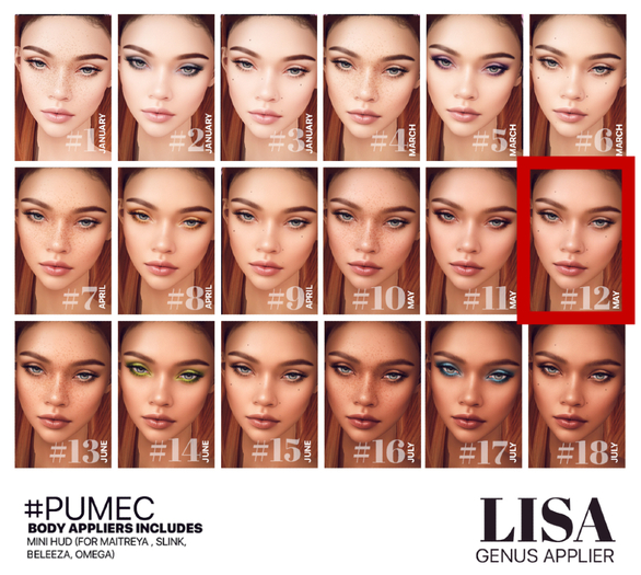 #12  [PUMEC]  -  LISA  - MAY --- GENUS app.