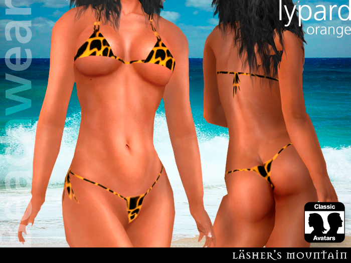 Lypard - Leopard Pele Micro Bikini (laranja) - Revender