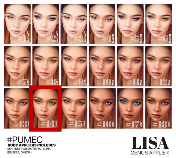 #14  [PUMEC]  -  LISA  - JUNE --- GENUS app.